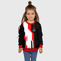 Свитшот детский Mitsubishi red uniform, цвет: 3D-красный — фото 2