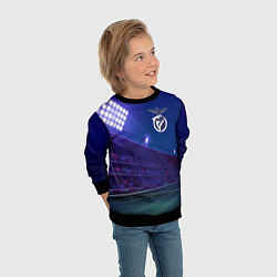 Свитшот детский Benfica ночное поле, цвет: 3D-черный — фото 2