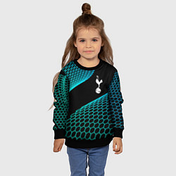 Свитшот детский Tottenham football net, цвет: 3D-черный — фото 2