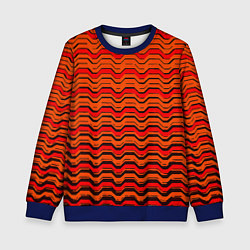 Детский свитшот Красные линии и чёрные полосы