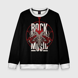 Детский свитшот Рок музыка - тяжёлый рок