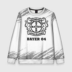 Свитшот детский Bayer 04 sport на светлом фоне, цвет: 3D-белый