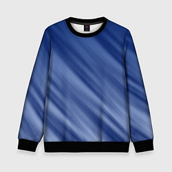 Детский свитшот Белые полосы на синем фоне