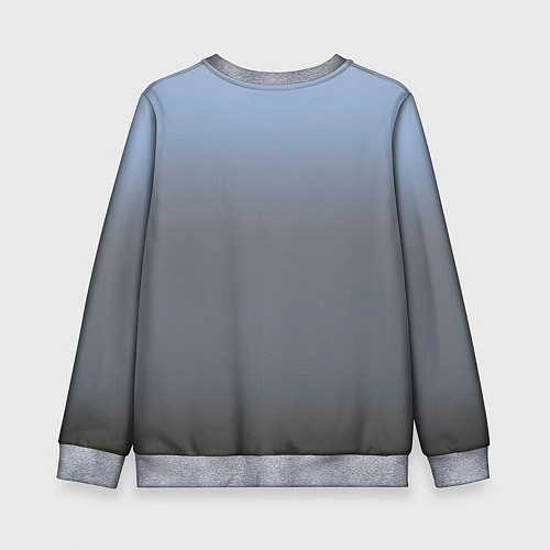 Детский свитшот Выдра смотрит из воды / 3D-Меланж – фото 2