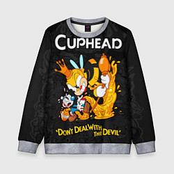 Детский свитшот Cuphead - dont deal with the devil