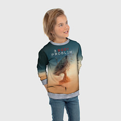 Свитшот детский 3 Body Problem - satellite, цвет: 3D-меланж — фото 2