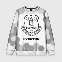 Детский свитшот Everton sport на светлом фоне