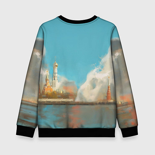 Детский свитшот Медведь с гербом СССР / 3D-Черный – фото 2