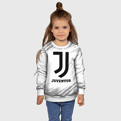 Свитшот детский Juventus sport на светлом фоне, цвет: 3D-белый — фото 2