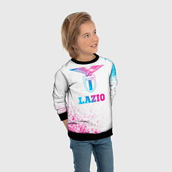 Свитшот детский Lazio neon gradient style, цвет: 3D-черный — фото 2