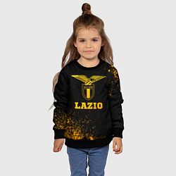 Свитшот детский Lazio - gold gradient, цвет: 3D-черный — фото 2