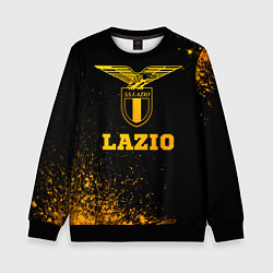 Свитшот детский Lazio - gold gradient, цвет: 3D-черный