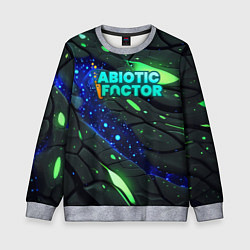 Свитшот детский Abiotic Factor logo bright neon, цвет: 3D-меланж