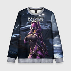 Свитшот детский Mass Effect ТалиЗора и космический корабль, цвет: 3D-меланж