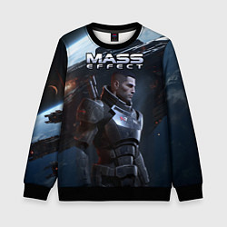 Свитшот детский Mass Effect game, цвет: 3D-черный