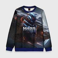 Свитшот детский Mass Effect game space, цвет: 3D-синий