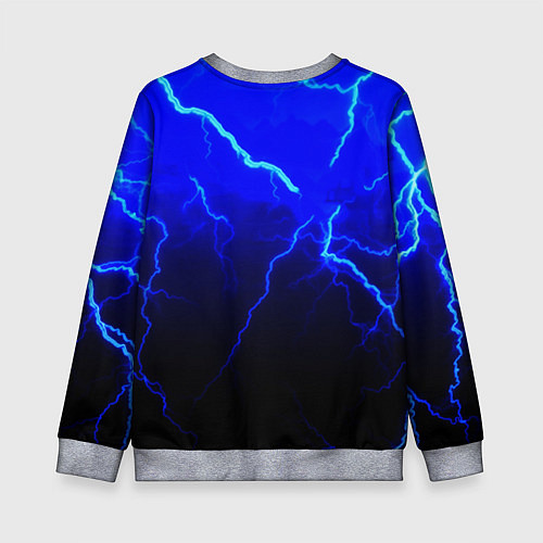 Детский свитшот Герб РФ шторм империя / 3D-Меланж – фото 2