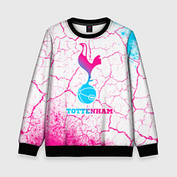 Свитшот детский Tottenham neon gradient style, цвет: 3D-черный