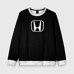 Свитшот детский Honda white logo, цвет: 3D-белый