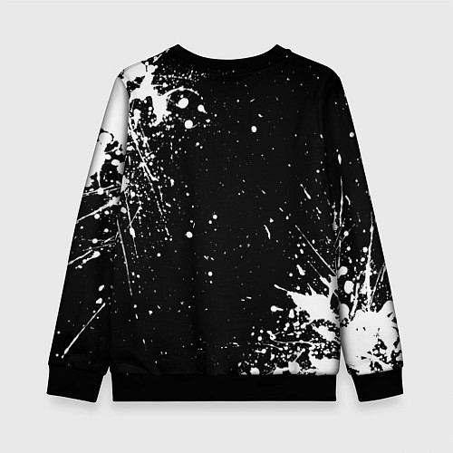 Детский свитшот White logo of assasin / 3D-Черный – фото 2