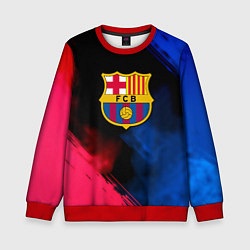 Свитшот детский Barcelona fc club gradient smoke, цвет: 3D-красный