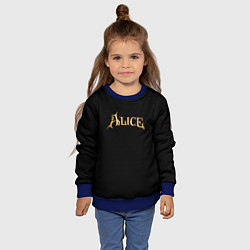 Свитшот детский Alice american mcgee, цвет: 3D-синий — фото 2