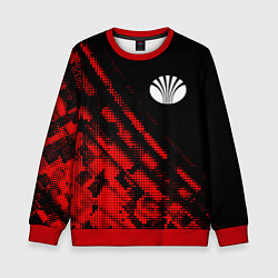 Свитшот детский Daewoo sport grunge, цвет: 3D-красный