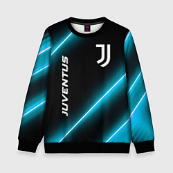 Свитшот детский Juventus неоновые лампы, цвет: 3D-черный