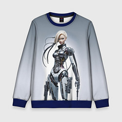 Свитшот детский Barbie - cyber warrior, цвет: 3D-синий