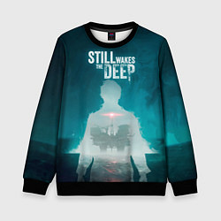 Свитшот детский Still wakes the deep силуэт, цвет: 3D-черный