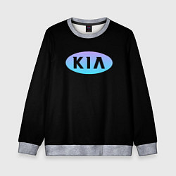 Свитшот детский KIA logo neon, цвет: 3D-меланж