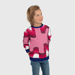 Свитшот детский Музыкальная линия, цвет: 3D-синий — фото 2