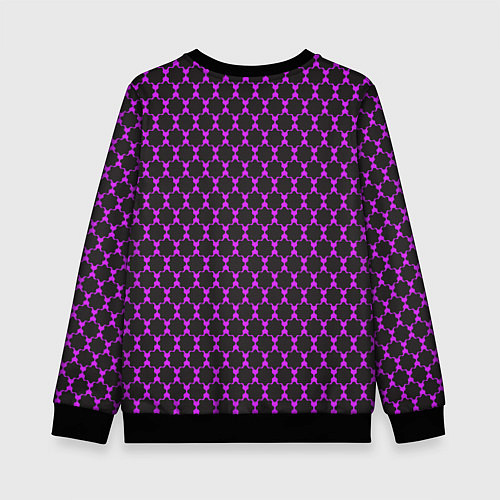 Детский свитшот Паттерн сетчатый / 3D-Черный – фото 2