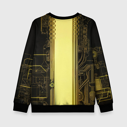 Детский свитшот Боевая женщина-андроид / 3D-Черный – фото 2
