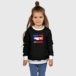 Свитшот детский Limp Bizkit logo brend, цвет: 3D-белый — фото 2