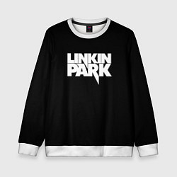 Свитшот детский Lnkin park logo white, цвет: 3D-белый