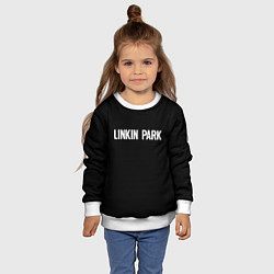 Свитшот детский Linkin park rock white, цвет: 3D-белый — фото 2