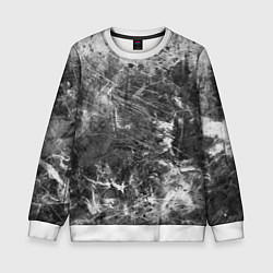 Свитшот детский Абстракция - серый дым, цвет: 3D-белый