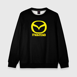 Свитшот детский Mazda yellow, цвет: 3D-черный