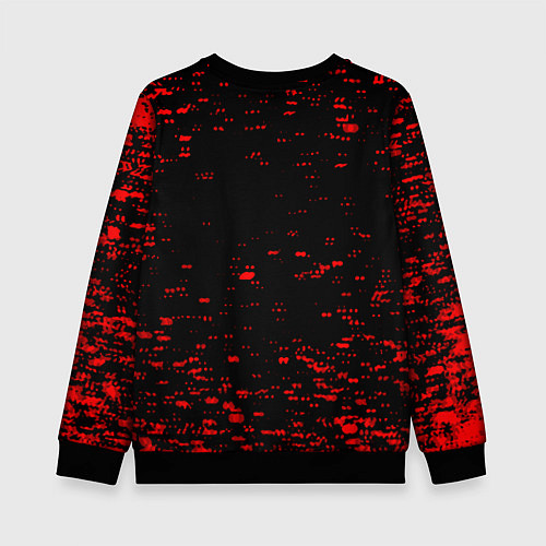 Детский свитшот Among us текстура краски / 3D-Черный – фото 2