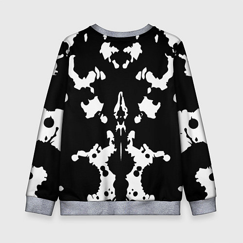 Детский свитшот Тест Роршаха - нейросеть / 3D-Меланж – фото 2