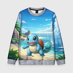 Свитшот детский Pokemon Squirtle, цвет: 3D-меланж