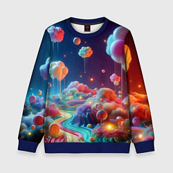 Детский свитшот Planet chupa chups - neon glow