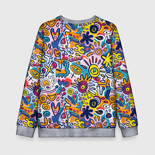Детский свитшот Солнце и морские звёзды абстракция / 3D-Меланж – фото 2