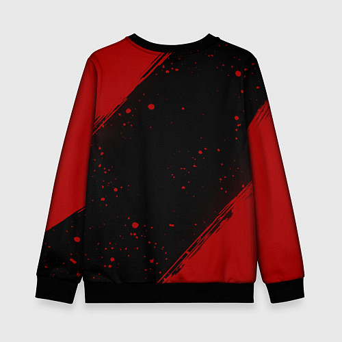 Детский свитшот Roblox текстура мобайл гейм / 3D-Черный – фото 2