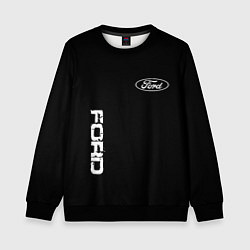 Детский свитшот Ford logo white steel