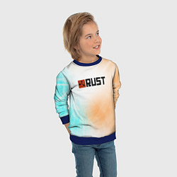 Свитшот детский RUST gradient, цвет: 3D-синий — фото 2