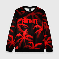 Свитшот детский Fortnite tropic red, цвет: 3D-черный