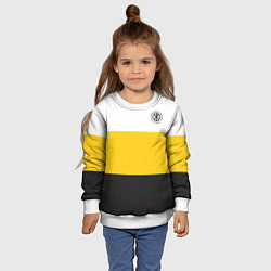 Свитшот детский За веру царя и святую триединую Русь Хризма, цвет: 3D-белый — фото 2