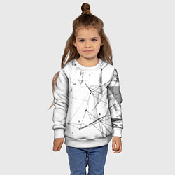 Свитшот детский Белый плексус, цвет: 3D-белый — фото 2